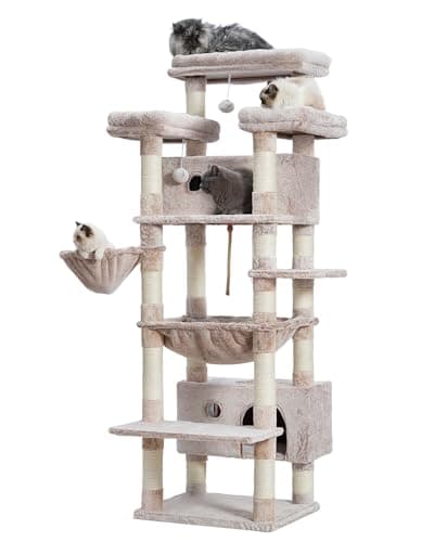 Smoky Gray Large Cat Tree for Indoor Adult Cats GCT030G — Muchroom