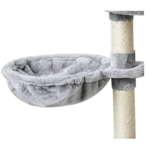 SHENGOCASE 5-Pack Cat Tree Hammock & Toys, Light Grey Nest Lounger Bed Replacement