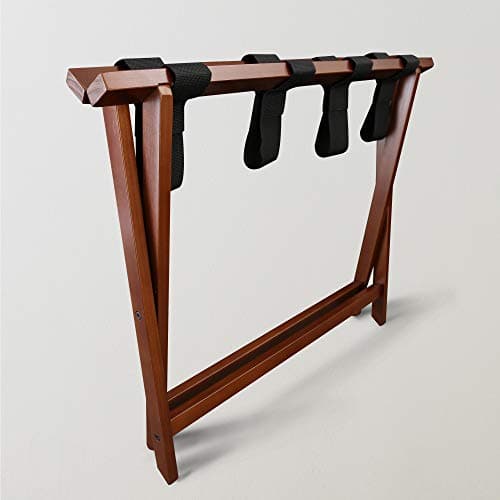 Walnut Heavy Duty 30" Extra Wide Luggage Rack