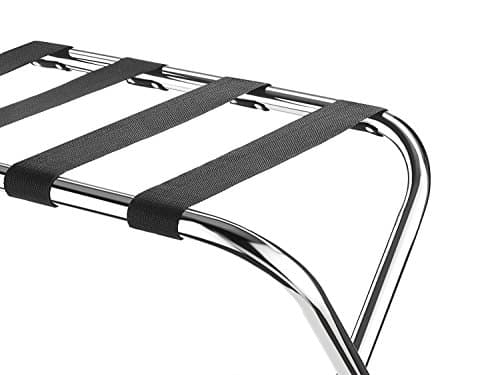 Chrome Stainless Steel Folding Luggage Rack (2-Pack)