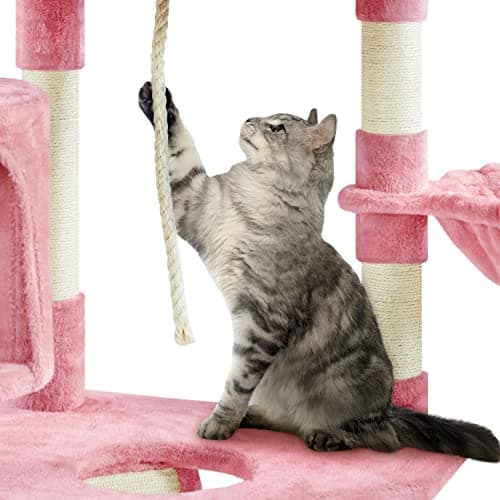 Yaheetech 79in Multi-Level Cat Tree with Scratching Posts