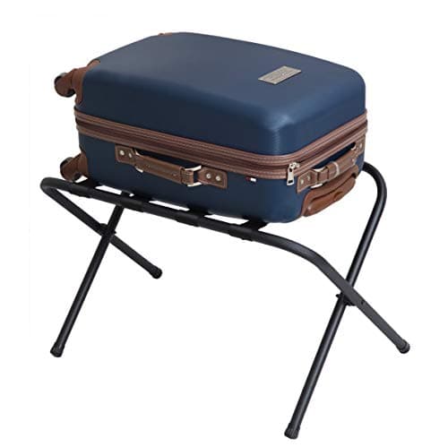 Mabel Home Black Metal Folding Luggage Rack