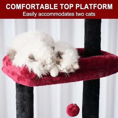 Adjustable Gothic Halloween Cat Tree for Indoor Cats
