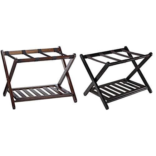 Winsome Remy Cappuccino Luggage Rack with Shelf