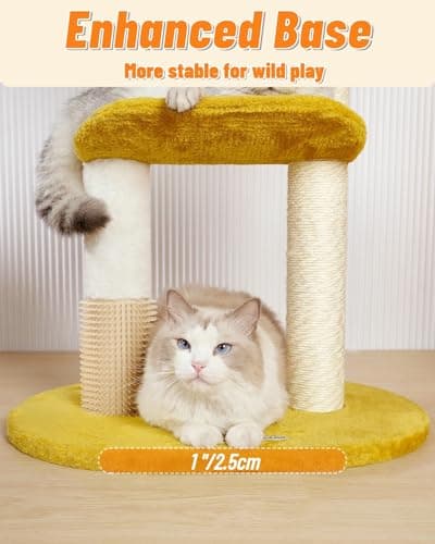 Happy N Pets Cloud Cat Tree: 31.5in Multi-Level Indoor Cat Tower