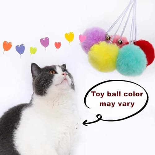 SHENGOCASE 5-Pack Cat Tree Hammock & Toys, Light Grey Nest Lounger Bed Replacement
