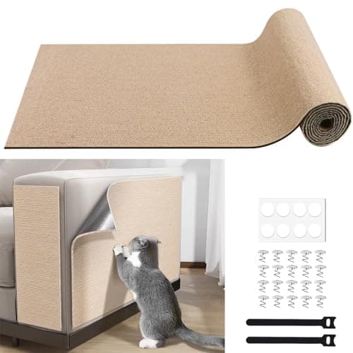 Self-Adhesive Cat Furniture Protector, Brown, 15.7"x78.7" — Khaki