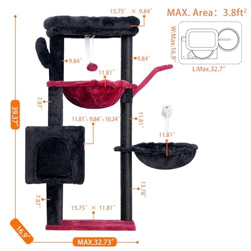 Cactus Cat Tree with Scratching Post