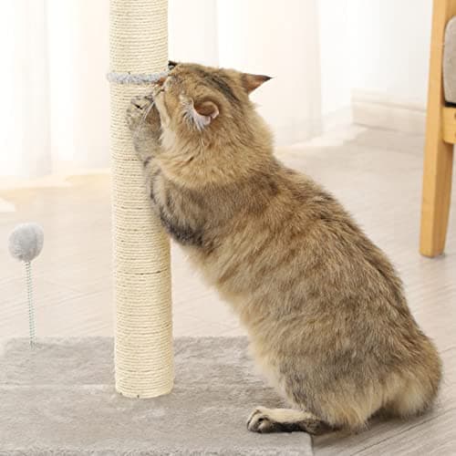 10" Sisal Cat Scratching Post Refill for Cube Tower, 2 Pack with Screws, White