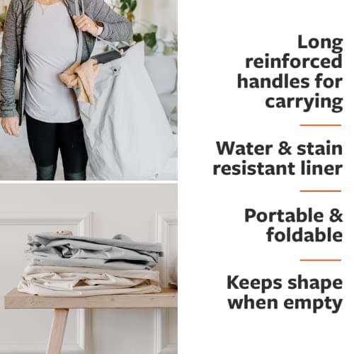 Full Circle Collapsible Hamper for Dirty Clothes & Towels