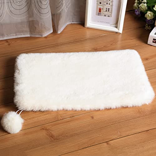 SHENGOCASE 2-Pack 12"x15.7" Rectangular Faux Rabbit Fur Cat Tree Cushion Pad for Window Perch