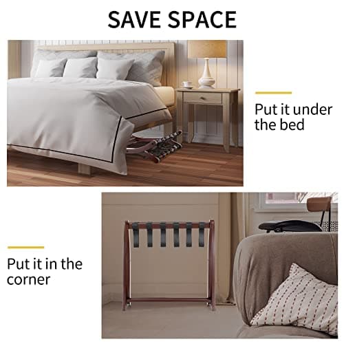 Folding Luggage Rack for Guest Rooms and Hotels
