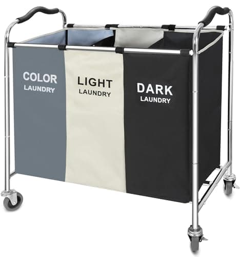 180L Tall Collapsible Laundry Hamper with Handles for Storage and Organizing in Dorms and Closets (1-Pack) — Grey