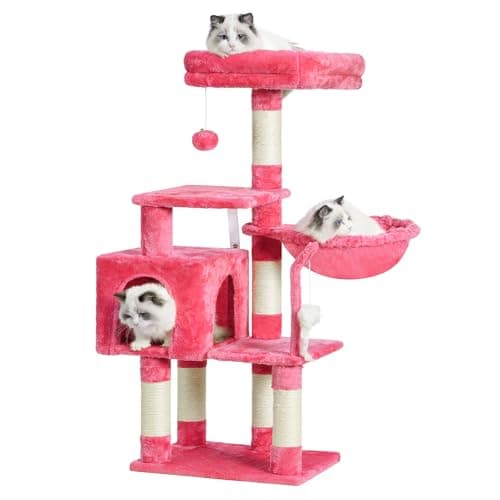 Cat Tower Condo with Toy for Indoor Cats