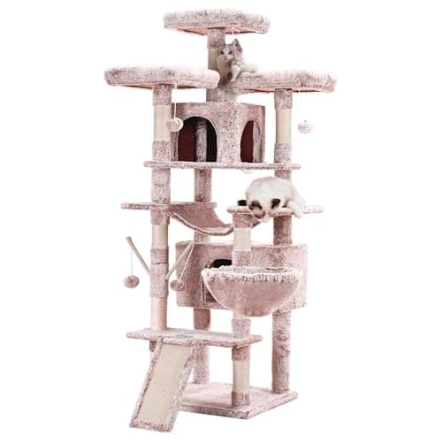 Smoky Gray XL Cat Tree - 71 Inches Multi-Level with 3 Perches & Scratcher MPJ034G — Muchroom