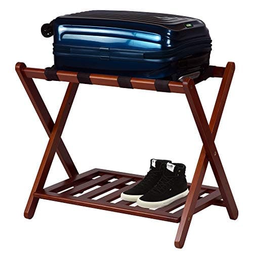 Walnut Casual Home Luggage Rack (New)