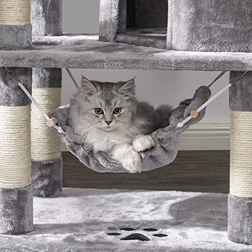 BEWISHOME Multi-Level Indoor Cat Tree with Sisal Posts & Houses MMJ05G