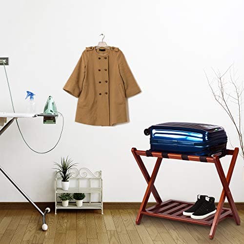 Walnut Solid Wood Casual Home Luggage Rack