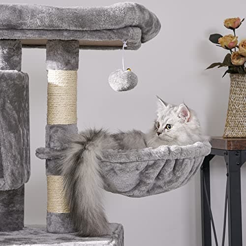 BEWISHOME Multi-Level Indoor Cat Tree with Sisal Posts & Houses MMJ05G
