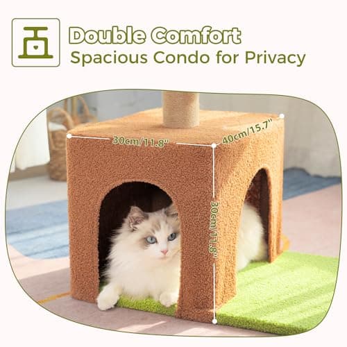 PINK 36" Cat Tree with Hammock & Scratching Post