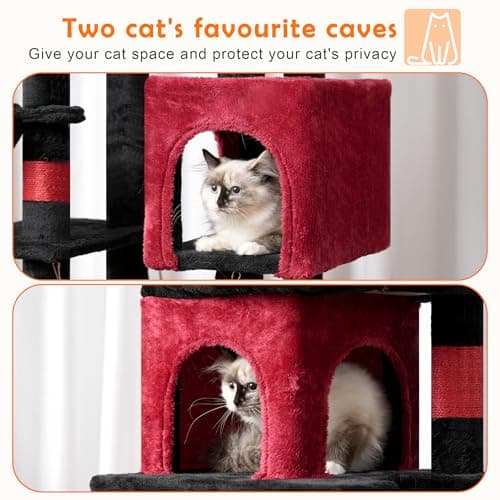 Heybly Multi-Level Cat Tower for Indoor Cats HCT016BR
Heybly Large Platform Cat Tree with Caves HCT016BR
Heybly Cat Condo with Sisal Scratching Posts HCT016BR