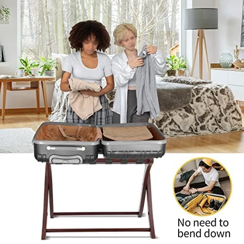 Folding Luggage Rack for Guest Rooms and Hotels