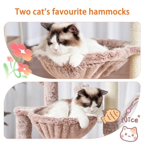 Cat Tree Tower Condo for Indoor Cats with Scratching Post and Toys