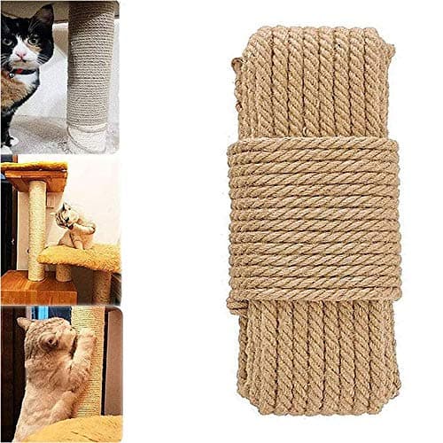 Cat Sisal Rope Replacement for Scratching Post and Cat Tree (6mm 66Ft)