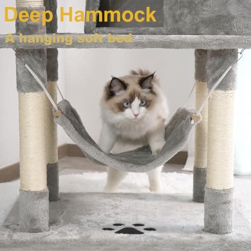Multi-Level Cat Tree for Big Cats - Cat Condo - Cat Climbing Tower