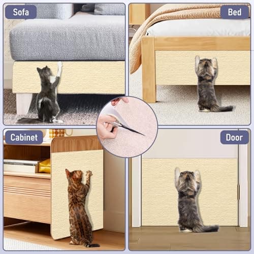 Self-Adhesive Cat Furniture Protector, Brown, 15.7"x78.7"