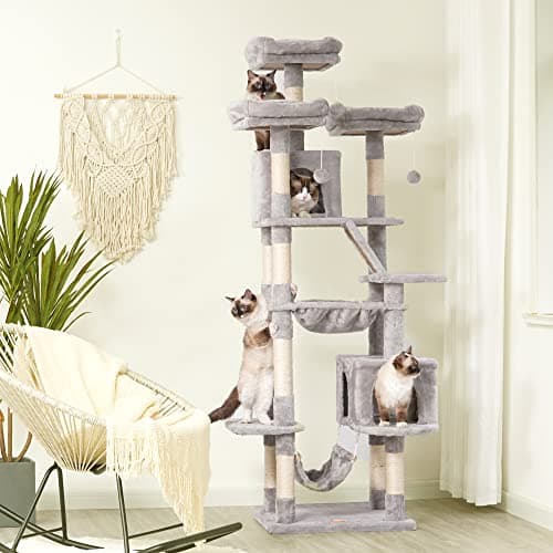 Heybly Large Cat Tree Tower for Indoor Cats