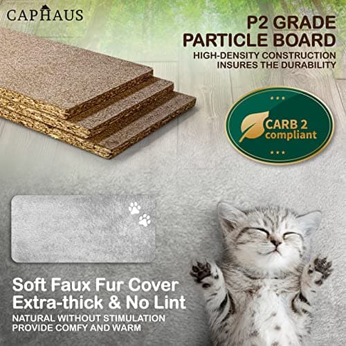 CAPHAUS 70-Inch Multi-Level Cat Tree with Hammock & Scratching Posts