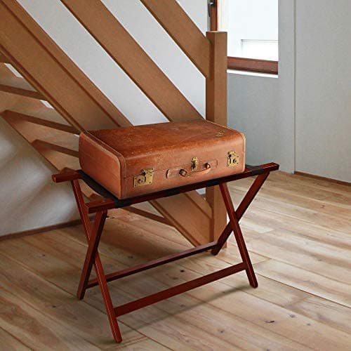 Walnut Heavy Duty 30" Extra Wide Luggage Rack