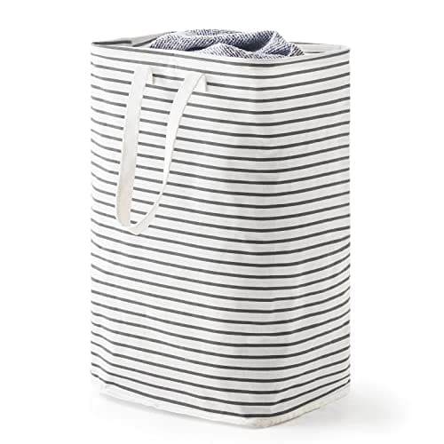 70L Collapsible Waterproof Laundry Hamper with Easy Carry Handle (Grey)