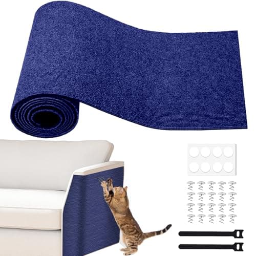 Self-Adhesive Cat Furniture Protector, Brown, 15.7"x78.7" — Dark blue