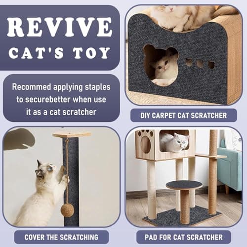 Self-Adhesive Cat Furniture Protector, Brown, 15.7"x78.7"