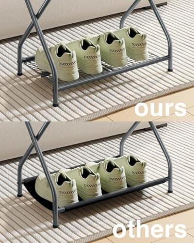 Foldable Suitcase Stand with Storage Shelf, LR-GY-1