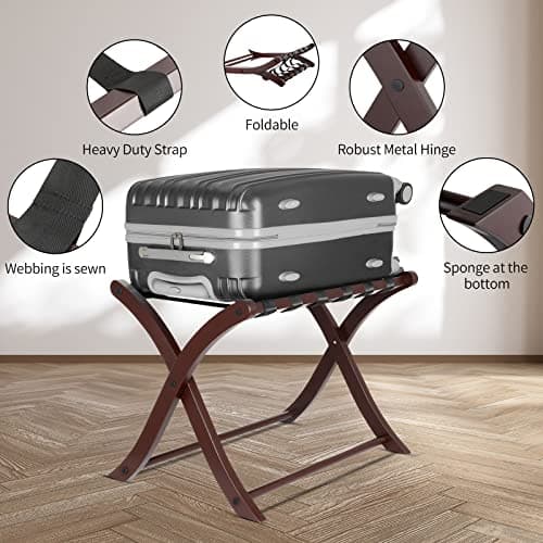 Folding Luggage Rack for Guest Rooms and Hotels