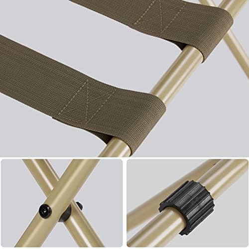 ELYKEN Heavy Duty Suitcase Stand, 110LBS Load Bearing, Gold, 2 Pack