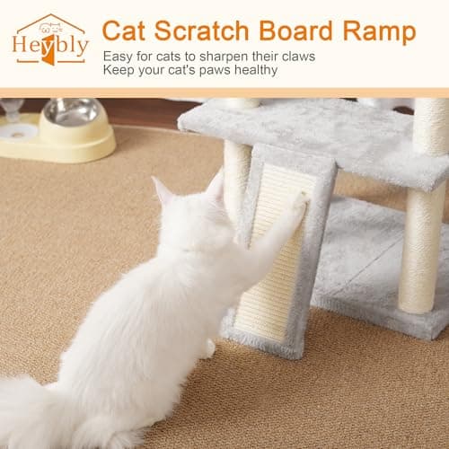 Large Cat Tree for Indoor Cats - Multi-Level Furniture with Scratching Posts and Hammocks