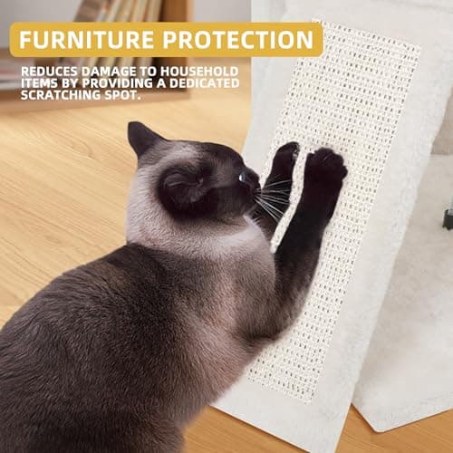 Beige 45in Multi-Level Cat Tree Tower with Scratching Post & Toys