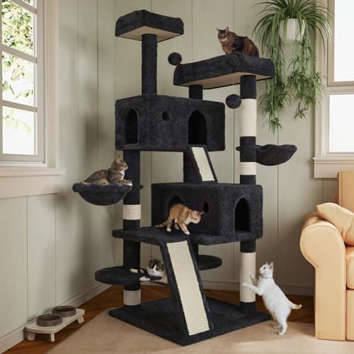 MUTICOR 66" Multi-Level Cat Tree Tower for Big Indoor Cats