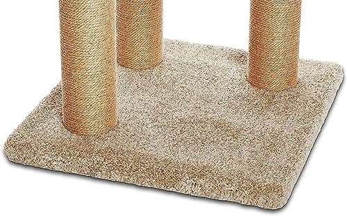 Amazon Basics Beige Multi-Level Cat Tree with Scratching Posts - Large