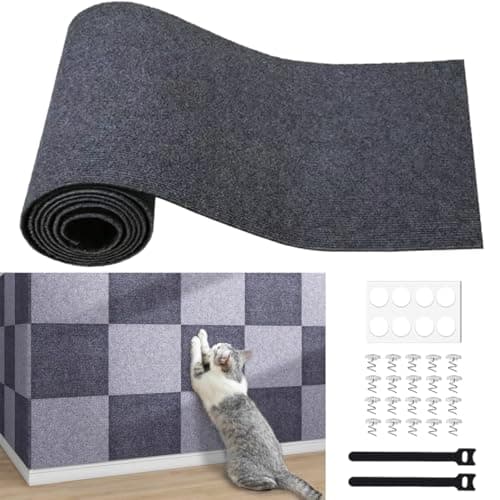 Self-Adhesive Cat Furniture Protector, Brown, 15.7"x78.7" — Dark Grey