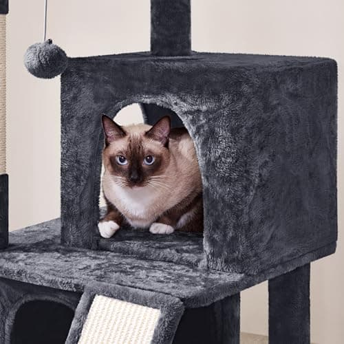 Yaheetech 36in Indoor Cat Tree with Perch, Scratching Posts & Dangling Ball