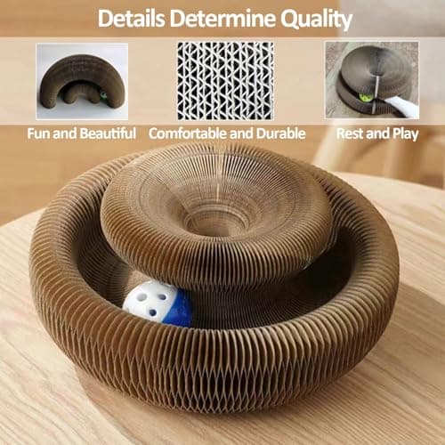 Magic Organ Cat Scratcher and Ball Toy for Mental and Physical Exercise