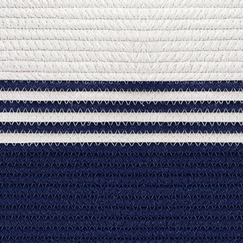 DOFASAYI 85L Large Laundry Basket with Leather Handles — Dark Blue