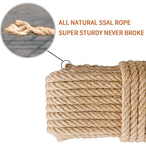 Cat Sisal Rope Replacement for Scratching Post and Cat Tree (6mm 66Ft)