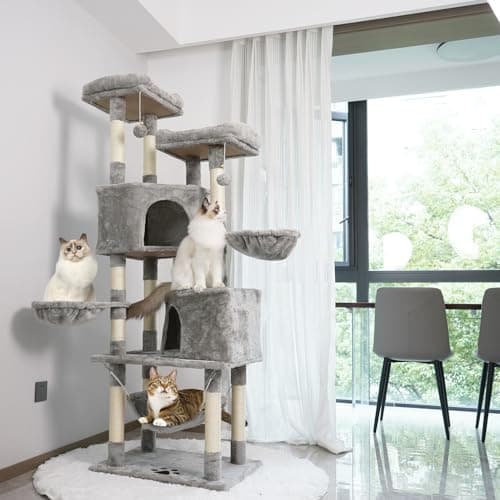 Multi-Level Cat Tree for Big Cats - Cat Condo - Cat Climbing Tower