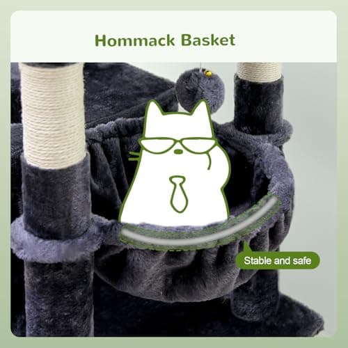 Sturdy 72in S72 Heavy Duty Cat Tree for Large Cats 20 lbs+